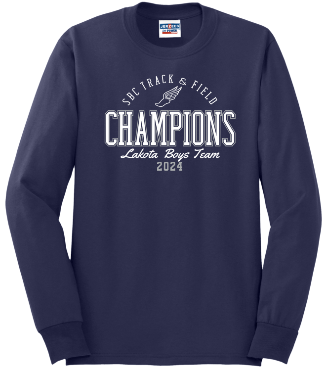 Lakota League Champions Track & Field Long Sleeve Tee