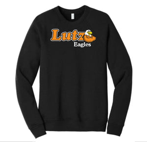 Lutz Eagles Unisex Sponge Fleece Raglan Crewneck Sweatshirt (3901/3901Y)