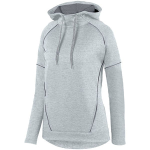 Ladies Zoe Tonal Heather Hoodie-Local School Full Front Design