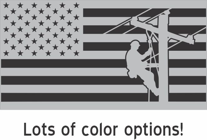 Lineman Flag Reflective Decals – R & R Identification